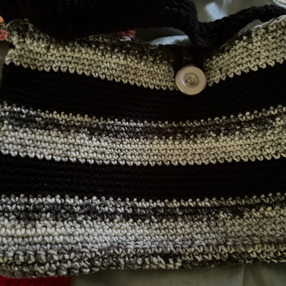 Beautiful handmade crochet bag. New multicolored. You will love it!